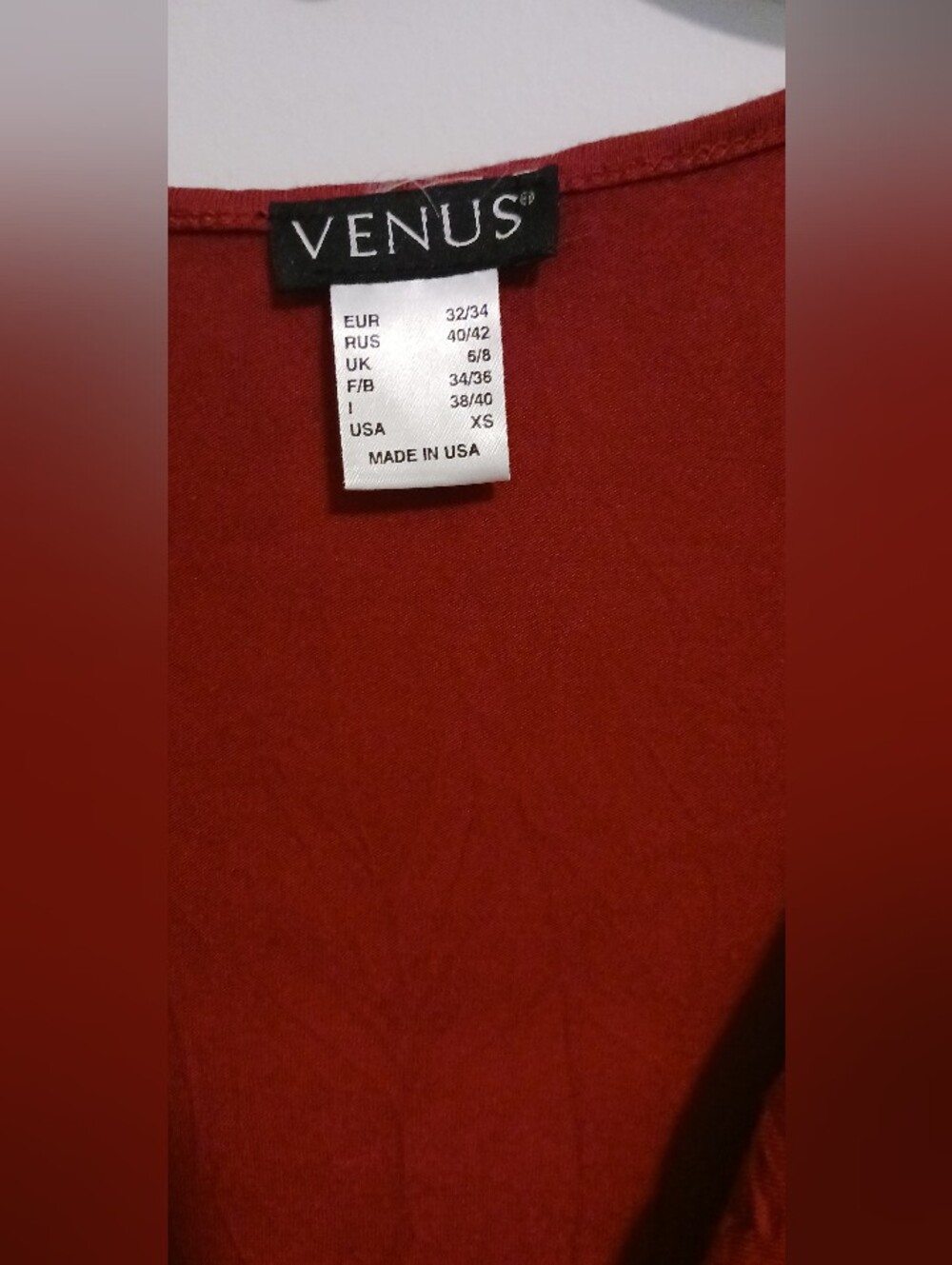 Venus Burgundy Red Long Sleeve Plunge Faux Wrap Side Slit Maxi Dress XS - Picture 3 of 6